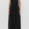 Bassike | Silk Longerline Slip Dress - Black 1 Bassike | Silk Longerline Slip Dress - Black -Kameli Shop silkk